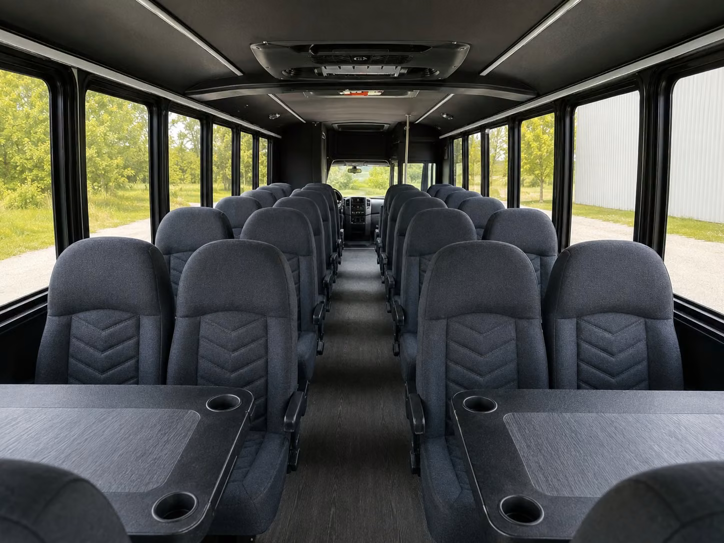 15 passenger minibus inside