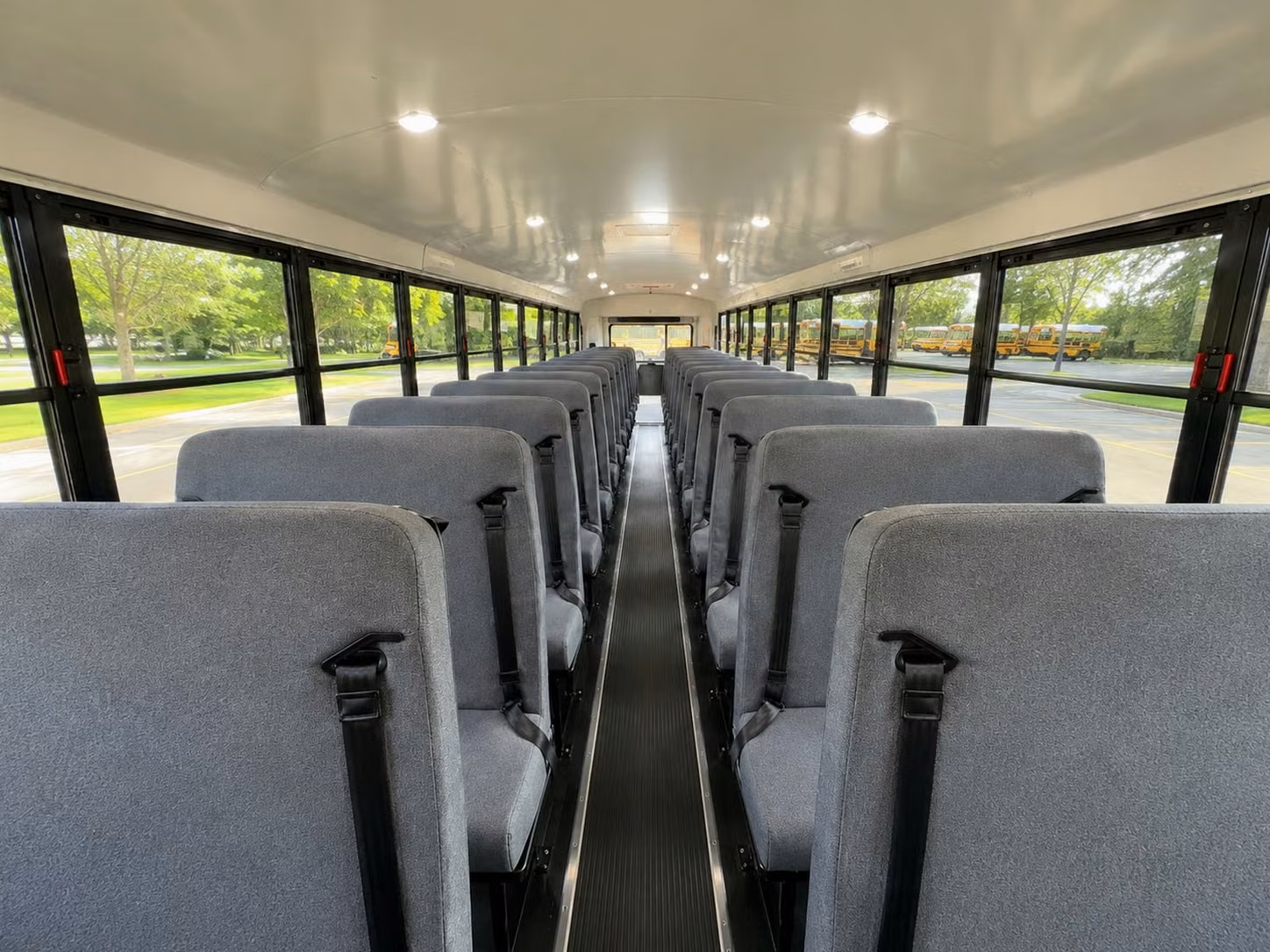 school bus inside
